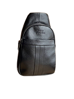 Мужская сумка через плечо из эко-кожи Backpack for men AND JASPER Мужская барсетка на каждый день черного цвет