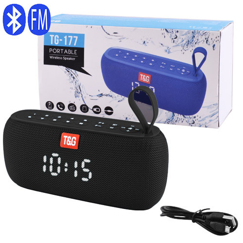 Bluetooth-колонка TG177, speakerphone, радио, PowerBank, часы (40)