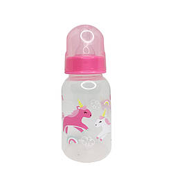 Пляшечка для годування "Єдинороги" Mega Zayka MGZ-0204(Pink) 150 мл, World-of-Toys