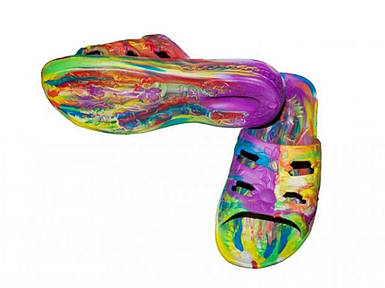 Капці пляжні жіночі (6 пар) арт. SV-007 Попугай (36-41р.) ТМ CROSS FG