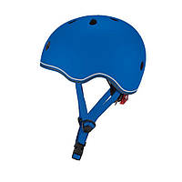 Шлем защитный детский EVO LIGHTS GLOBBER 506-100 синий, с фонариком, 45-51 см, Time Toys