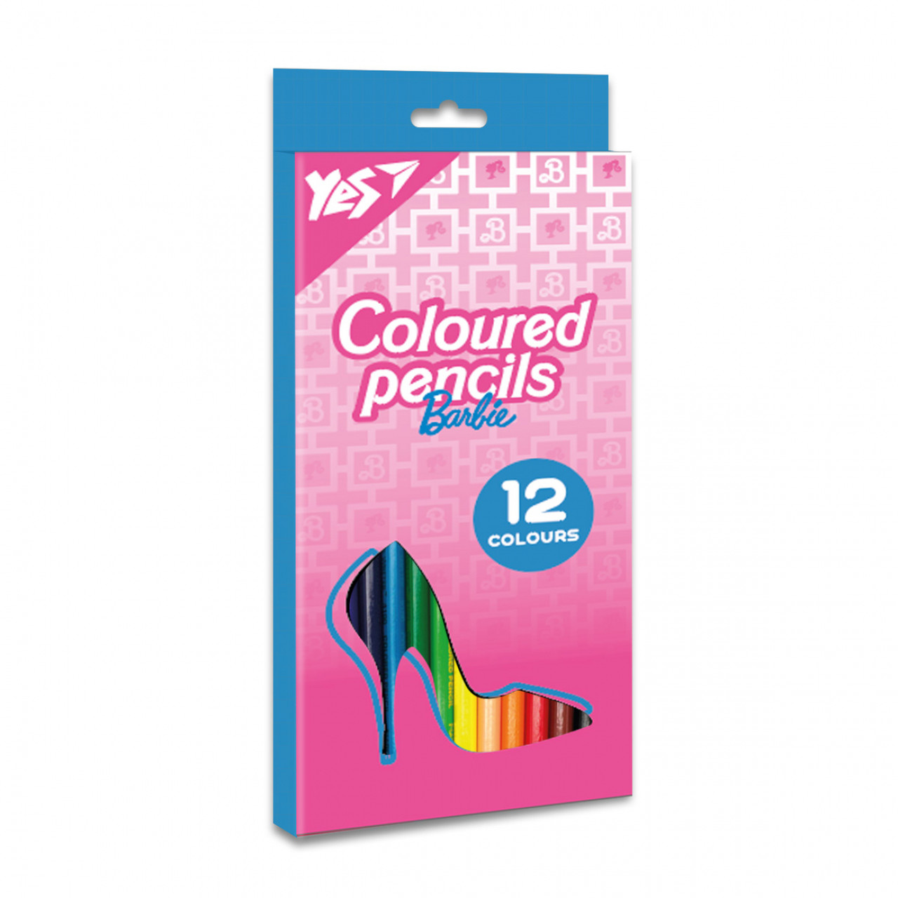 Олівці кольорові YES 12 кв Barbie, фото 1