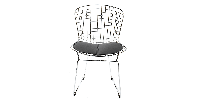 Оригінальний стілець "Orbit" (Орбіт). (42х48х81 см)