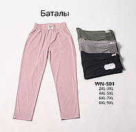 Спортивные штаны женские батал оптом (2XL-9Xl) Китай -0791