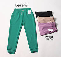 Спортивные штаны женские батал оптом (3XL-7XL) Китай -0792