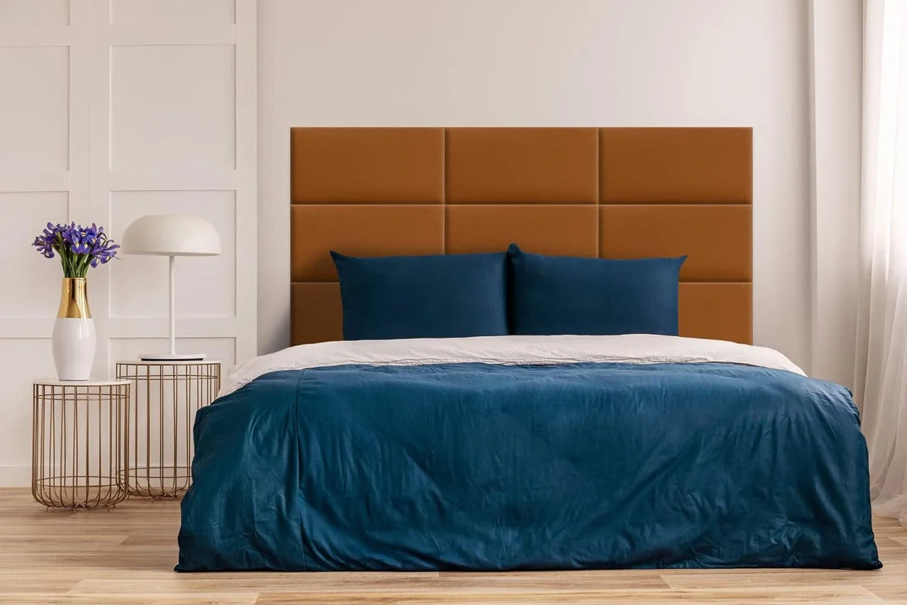 Стінова панель декоративна DecoNest жаккард 20x40x4 см Медовий (0240amz)