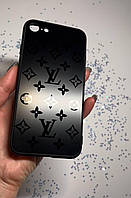 Стеклянный чехол Louis Vuitton для Iphone 7 / 8 / SE2020 Black