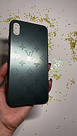 Стеклянный чехол Louis Vuitton для Iphone Xs Max Midnight Green