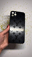 Стеклянный чехол Louis Vuitton для Iphone 11 Pro Max Black