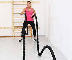 Suples Battle Rope-Snake Trainer 2 <unk> / 45 футів без рукава (19 фунтів)