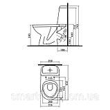 Унітаз Kolo SOLO 79232-000 сидіння поліпропілен 3/6 л, фото 6