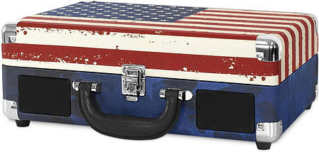 Вініловий програвач (грамофон) Victrola VSC 550BT Американський прапор, фото 4