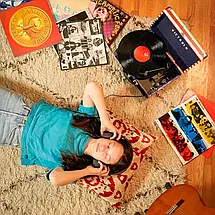 Вініловий програвач (грамофон) Victrola VSC 550BT Американський прапор, фото 5