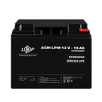 Акумулятор AGM LPM 12V - 18 Ah, фото 3