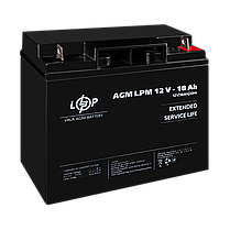 Акумулятор AGM LPM 12V - 18 Ah, фото 4