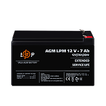 Акумулятор AGM LPM 12V - 7 Ah, фото 3