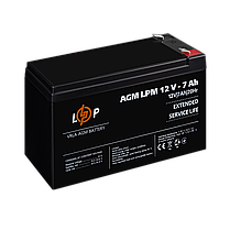 Акумулятор AGM LPM 12V - 7 Ah, фото 4
