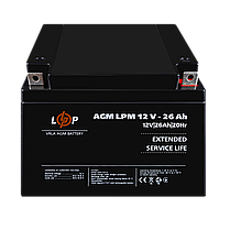Акумулятор AGM LPM 12V - 26 Ah, фото 3