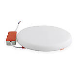 Світильник точковий врізний явросвітло 36 Вт круг LED-R-220-36 4200К без рамки, фото 3