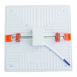 Светильник точечный врезной Євросвітло 36Вт квадрат LED-S-220-36 4200К без рамки, фото 3