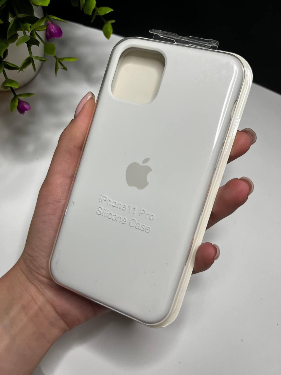 Люкс якість силіконовий чохол для Iphone 11 Pro білий ( White No4)