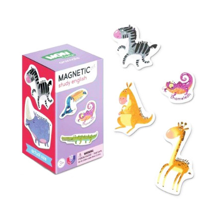 Магнітна гра DoDo "Тварини", розвиваючі ігри для дітей, гра навчальна, 10 магнітів (TK200205)