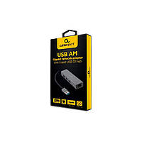 АДАПТЕР USB-A TO GIGABIT ETHERNET, 3 PORTS USB 3.1 GEN1 CABLEXPERT (A-AMU3-LAN-01)