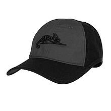 Helikon - Кепка з логотипом - PolyCotton Ripstop - Black / Shadow Grey - CZ-LGC-PR-0135B