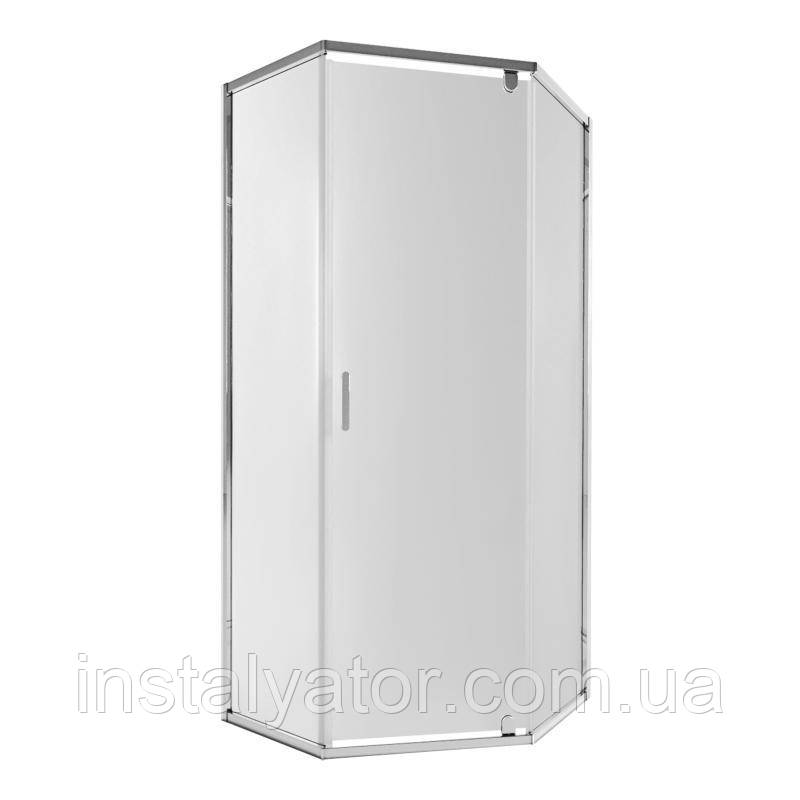 Душова кабіна Qtap Scorpio CRM10115-AC6 100x100 см, скло Clear 6 мм, покриття CalcLess, без піддона