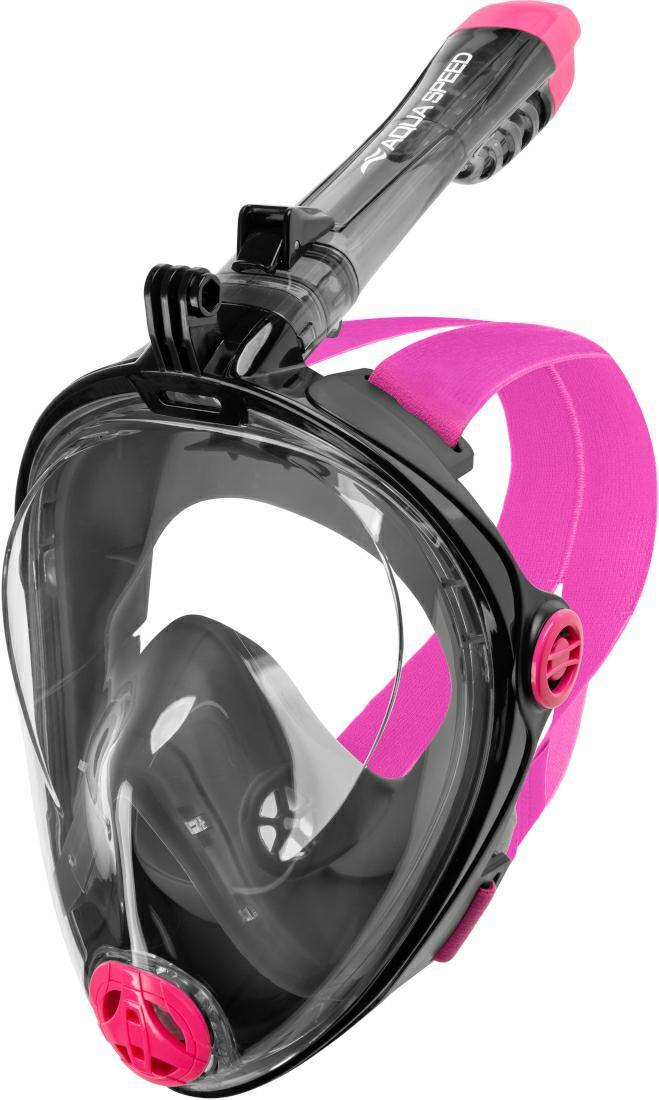 Повнолицева маска для дайвінгу Aqua Speed Speectra 2.0 9912 р. S/M (247-19) Black/Pink