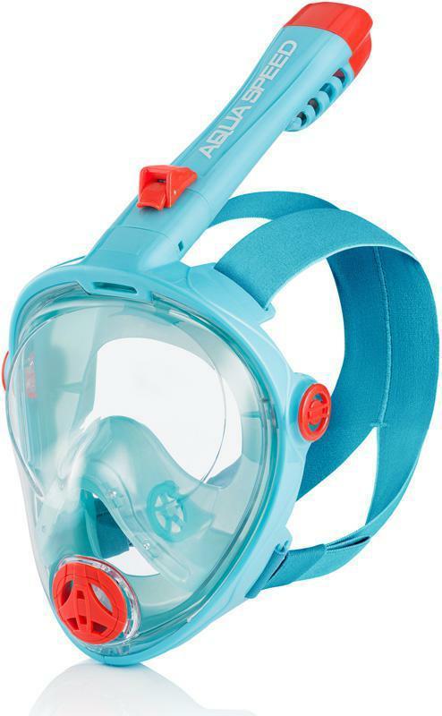 Повнолицева маска для дайвінгу Aqua Speed Speectra 2.0 Kid 7080 р. S (248-02) Turquoise дитяча