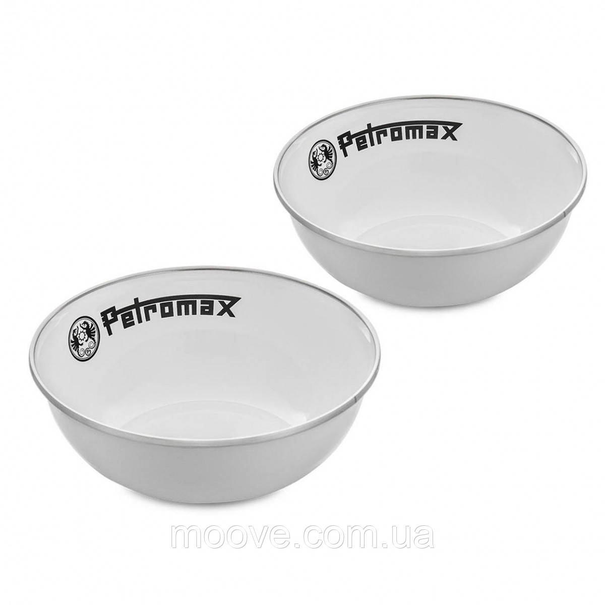 Petromax Набір мисок емальованих Petromax Enamel Bowls 0,5 л Білий (2 шт)
