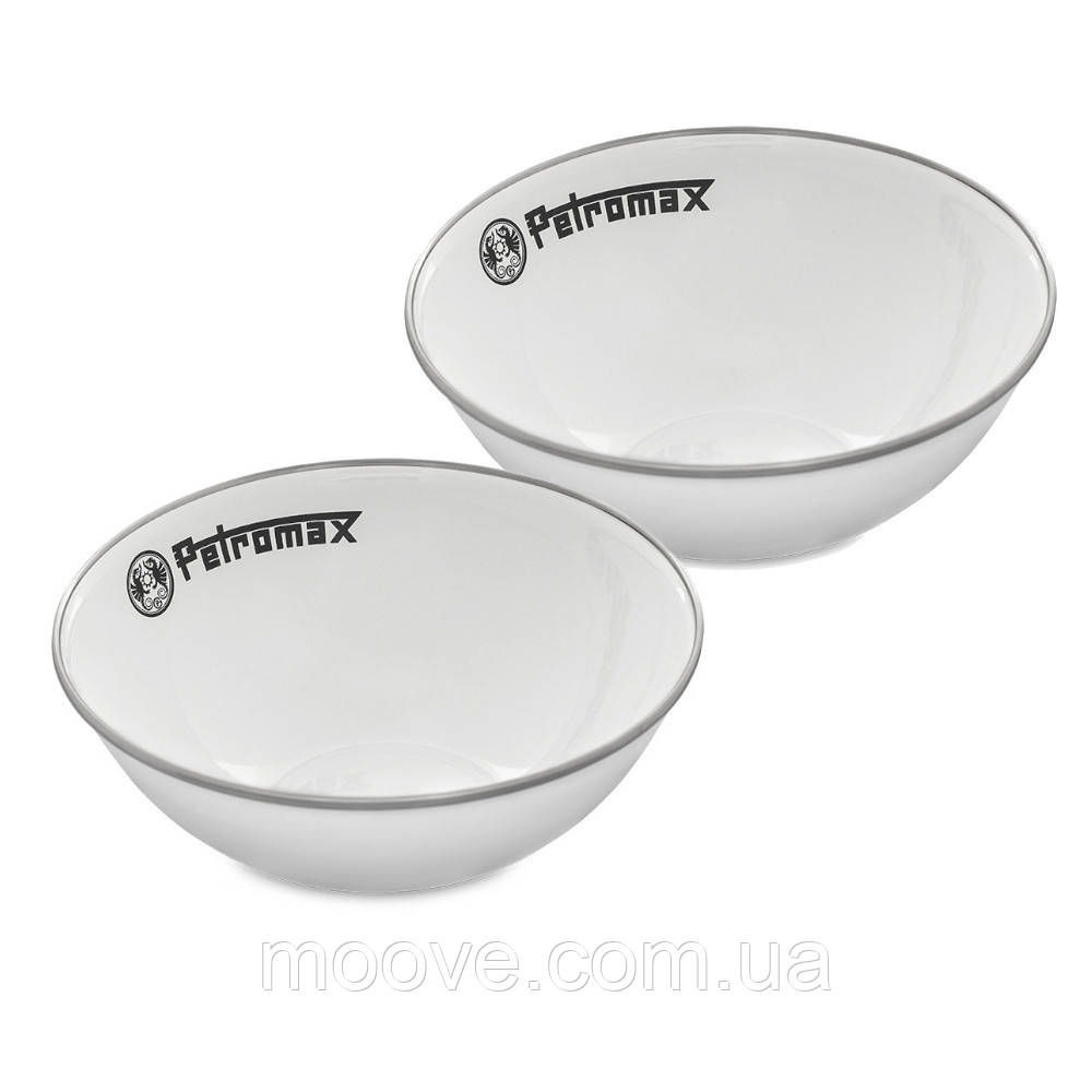 Petromax Набір мисок емальованих Petromax Enamel Bowls 1 л Білий (2 шт)