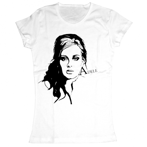 Жіноча футболка з принтом "Adelle" (Адель)