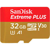 Карта пам'яті SanDisk 32GB microSD class 10 V30 Extreme PLUS SDSQXBG-032G-GN6MA n