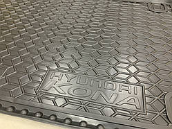 Килимок в багажник Hyundai Kona (ДВЗ) (AVTO-GUMM) пластік+гума