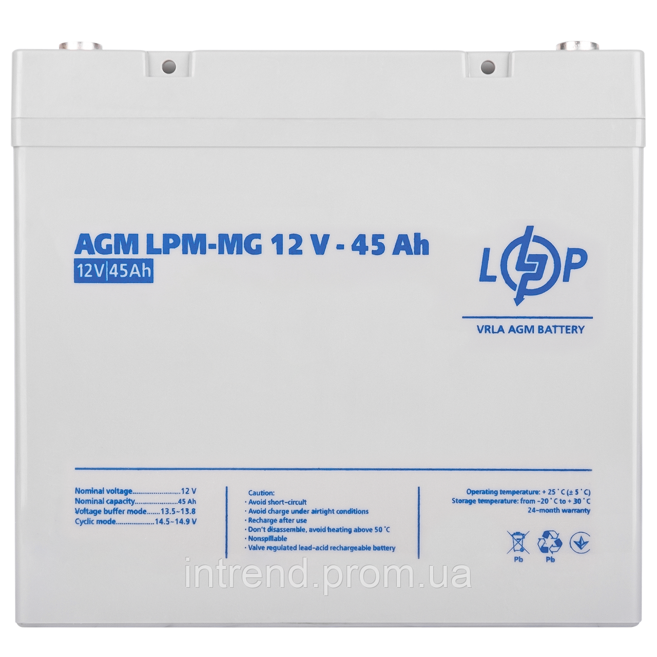 У/Ц Аккумулятор мультигелевый AGM LPM-MG 12V - 45 Ah p - фото 3 - id-p2127776247