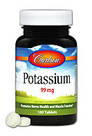 Калий Potassium Carlson 100 таблеток EJ, код: 7575103