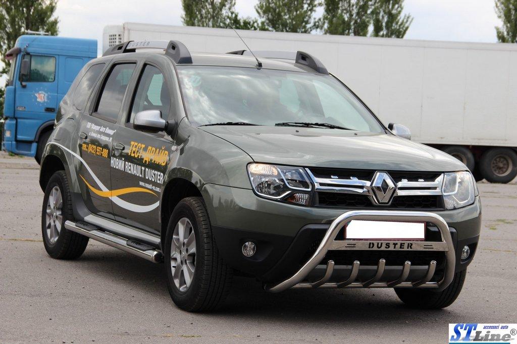 Боковые трубы BB002 (2 шт., нерж.) для Renault Duster 2008-2017 гг DG - фото 6 - id-p2127824309