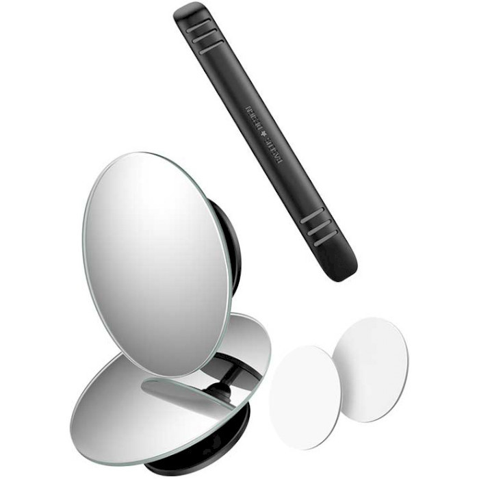 Дополнительное зеркало для слепых зон Baseus Full view blind spot rearview mirrors ACMDJ-01 (2шт) - фото 3 - id-p2126529747