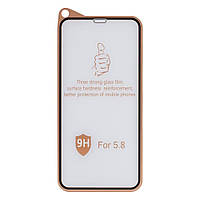 Защитное стекло 9H Design for Apple Iphone X \ XS \ 11 Pro Цвет Черный m