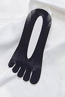 Следки женские с пальцами капроновые размер 35-40 черного цвета 171516M