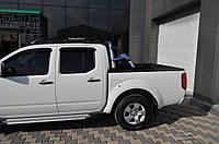 Боковые пороги X5-тип (2 шт., алюм.) для Nissan Navara 2006-2015 гг DG