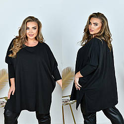 Жіноча весняна простора туніка "розлітайка" оверсайз, батал великі розміри