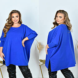 Жіноча весняна простора туніка "розлітайка" оверсайз, батал великі розміри