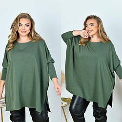 Жіноча весняна простора туніка "розлітайка" оверсайз, батал великі розміри