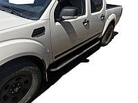 Боковые пороги Tayga (2 шт., алюминий) для Nissan Navara 2006-2015 гг DG