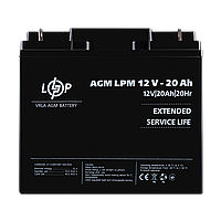 У/Ц Акумулятор AGM LPM 12V - 20 Ah для ДБЖ, Безперебійника LogicPower