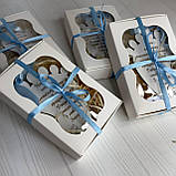 Подарункова коробка для запрошення на хрестини. Упаковка для запрошення, фото 2