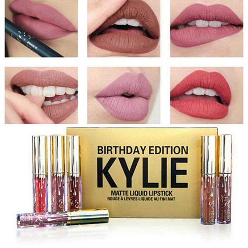 Матовая жидкая помада KYLIE Birthday Edition Gold набор из 6 штук, отличный товар - фото 2 - id-p2127871912